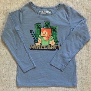 Girls graphic Minecraft long sleeve shirt